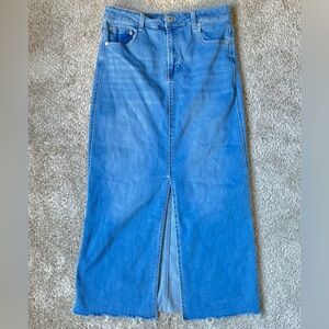 Oat New York Classic Blue Women's Denim Skirt